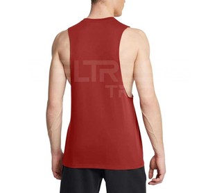 High Quality Men's <b>Muscle</b> Tank Comfort <b>Fit</b> Cotton Blend <b>Vest</b> Casual Gym Use Top Running Cotton Polyester Tank Blank Design - Product Image 5