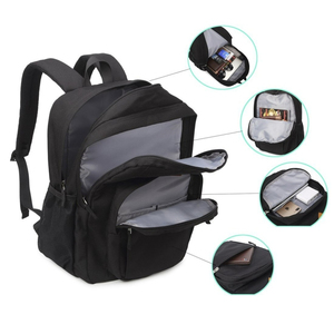 กระเป๋าเป้สะพายหลังกันน้ำน้ำหนักเบาทนทานสำหรับเดินทางไปโรงเรียนดีไซน์แฟชั่นความจุขนาดใหญ่มีซิป USB หลายช่อง - Product Image 4