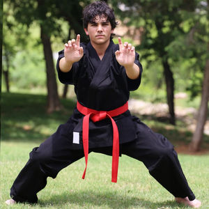 Traje de Karate personalizado impreso personalizado con tela duradera y costura reforzada característica elástica para entrenamiento de artes marciales - Product Image 4