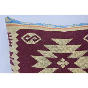 หมอนขนสัตว์สีแดงเข้ม20X28นิ้วหมอนผ้าทอลายดอกไม้แนววินเทจเรายดอกไม้และขนปุยสำหรับเครื่องนอน - Product Image 2