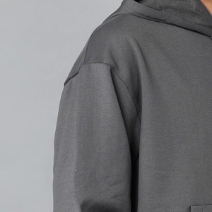 Sweat à capuche en molleton de coton noir de haute qualité, personnalisé pour homme, avec strass, fermeture éclair intégrale, en coton mélangé, sweat à capuche avec strass pour homme - Product Image 3