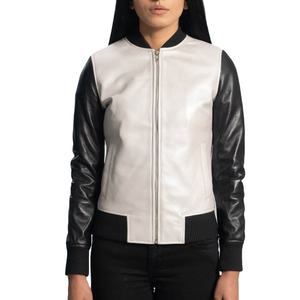 Veste en cuir respirante pour femme, style motard, col montant, manches longues, fermeture éclair, tendance, mode urbaine, pour l'hiver, décontractée - Product Image 2