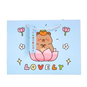 Bolsa de regalo de Capybara premium: embalaje de regalo personalizable ecológico de alta calidad para ocasiones y eventos especiales (estilo 01) - Product Image 3