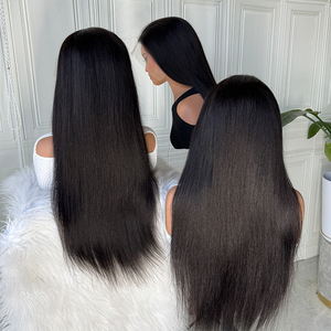 Peluca de Cabello Humano Liso Natural con Encaje Frontal 13x4 13x6, Suave y Liso como Hueso - Product Image 5