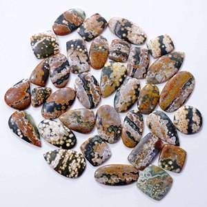 Super One Cabochon de jaspe océanique naturel Quartz en vrac Pierres précieuses Vente en gros Jaspe océanique Mélange de formes et de tailles pour la fabrication de bijoux - Product Image 4