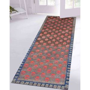 Pomegranate Pattern <b>Printed</b> Rug - Vintage Style <b>Dining</b> <b>Room</b> Runner,Chenille Rug - Product Image 2