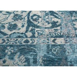 Alfombras de Seda Anudadas a Mano Gulmarg con Patrón de Medallón Azul para Decoración de Sala de Estar, Alfombra Rectangular de 9x12 para Pasillo, Patchwork Skps-217 - Product Image 3