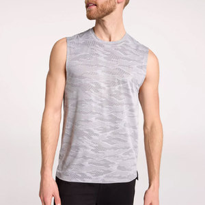 Débardeur sans manches personnalisé OEM pour hommes en coton respirant pour l'été, adapté à la salle de sport, marque streetwear, marque privée, vêtements en vrac - Product Image 1