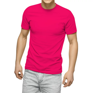Camiseta de manga corta con cuello redondo para hombre, Camiseta de algodón liso, camiseta ligera para hombre con mangas cortas, camisetas transpirables - Product Image 1