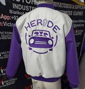 Chaqueta Universitaria de Invierno 2026, Chaqueta Universitaria de Lana con Mangas de Cuero Impermeable, Parches Bordados, Chaquetas Universitarias de Talla Grande - Product Image 2