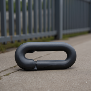 Black Plastic Emergency Link 6mm Barrier <b>Chains</b> Pack of 10 Plastic <b>Key</b> <b>Chains</b> - Product Image 3