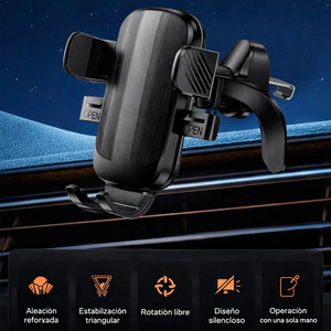 Support de téléphone pour grille d'aération de voiture avec clip universel - Couleurs assorties - Product Image 4