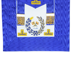 Fabrication directe d'usine, conception personnalisée, insignes maçonniques brodés en cuir/ ruban, tablier d'officier déguisé, paillettes, badge cousu à la main - Product Image 4