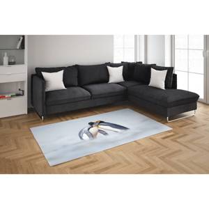 Tapis imprimé avec des pingouins - Tapis mignons avec des pingouins pour la chambre d'enfant, la salle à manger, tapis en chenille - Product Image 4