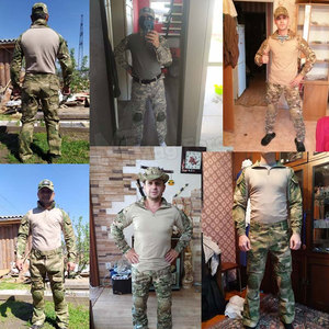 Factory Direct Sales High Quality Breathable <b>Camouflage</b> Printed Polyester/Cotton Customizable Uniform Set for Men Outdoor - Product Image 6