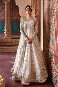 Venta caliente vestido de novia de fiesta por Afrozeh marca tela de red con bordado pesado trajes de fiesta ropa de diseñadores paquistaníes - Product Image 2