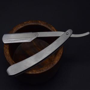 Maquinilla de afeitar recta profesional de acero inoxidable de un solo filo, mango de Metal elegante, nuevo diseño, marca RSI de alto grado para salones - Product Image 2