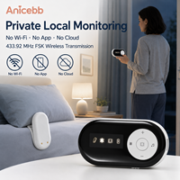 Alarme d'énurésie sans fil Anicebb, axée sur la confidentialité, sans Wi-Fi, sans application, sans cloud, 433,92 MHz FSK pour la distribution locale de produits de soins