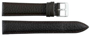 Unisex 205 Black Luxury Classic Genuine Leather Stainless Steel Adjustable Lightweight Smartwatch Bands Soft Waterproof Strap - Product Image 2