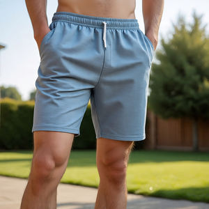 Elastic Waist Fitness Shorts Men Exercise Wear Summer Shorts Mens Streetwear <b>Jogging</b> Wear Shorts Men's - Product Image 2