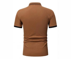 Polos de golf à manches courtes pour hommes-T-shirts tricotés d'été-Polos à manches courtes pour adultes - Product Image 2