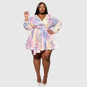 เดรสยาวแฟชั่นผู้หญิงฤดูใบไม้ร่วงปี 2021 รุ่น 10502-Mx60 ทรงหลวม แขนยาวระบาย จับจีบช่วงเอว ผ้าชีฟอง - Product Image 5