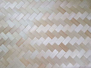Rollo de correas de caña de bambú blanco blanqueado ANGLE - Product Image 4