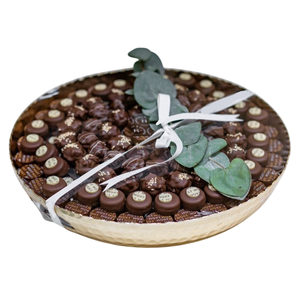 ชามช็อคโกแลตทรงกลมสำหรับตกแต่งโต๊ะชามช็อคโกแลตโลหะสีทองดีไซน์แบบอาหรับสำหรับงานอีเวนต์อิสลาม - Product Image 2