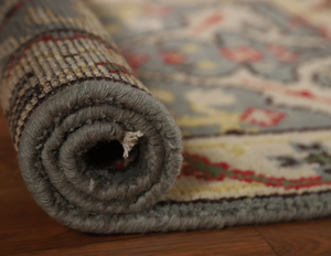 Alfombra de nudos hecha a mano anudada a mano de alta calidad Floral turco Oushak Alfombra de lana de estilo Vintage Pastel suave para el hogar - Product Image 6