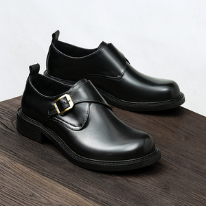 Chaussures Oxford en cuir de vachette pleine fleur avec talon amorti et design antidérapant, chaussures habillées pour hommes, chaussures en cuir - Product Image 2