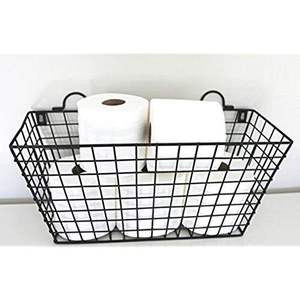 Léger fer panier support Fine qualité maison stockage organisateur noir enduit fantaisie vêtements longue durée-usine personnalisé - Product Image 6