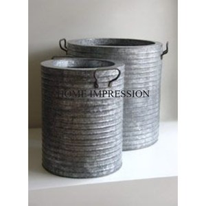 Latest New Collection Prime Quality Galvanized Flower <b>Planters</b> and Pots Made Of Galvanized Different Sizes <b>Garden</b> Decorative Pot - Product Image 5