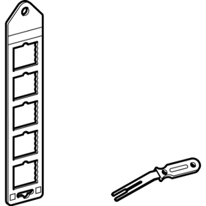 Supporto per Marcatori SCHNEIDER ELECTRIC AT1PS1 con Terminali Cavo Linergy TR Compatibile con Marcatori Elettrici AR1MA01 AR1MB01 - Product Image 1