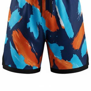 Shorts de sublimation respirants pour hommes en tissu mesh performant pour le basketball, le football et les entraînements de course à haute intensité - Product Image 6