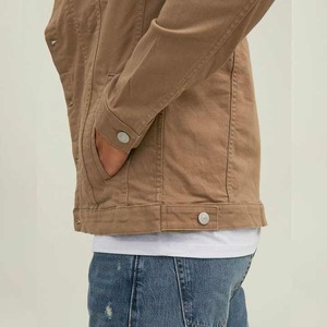 Blouson aviateur rétro pour homme, manteau d'hiver basique en laine avec trou, veste en jean cowboy style hip hop, état neuf - Product Image 6