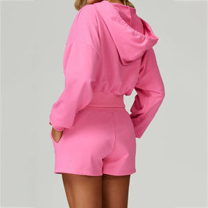 เสื้อสเวตเตอร์เอวลอยแขนยาวฮิปฮอปสตรีทเสื้อฮู้ดใส่สบายสำหรับผู้หญิงสไตล์เมืองลำลองแฟชั่นใหม่ - Product Image 2