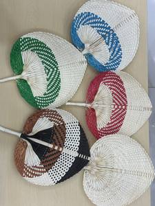 Color vibrante bambú Handfan Vietnam decorativo hecho a mano artesanía para fiestas Color vibrante bambú Handfan exportación directa al por mayor - Product Image 6