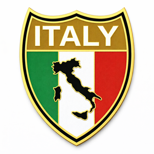 Épingles à drapeau italien en émail doux, forme découpée personnalisée, souvenir, drapeau national de pays européens - Product Image 6