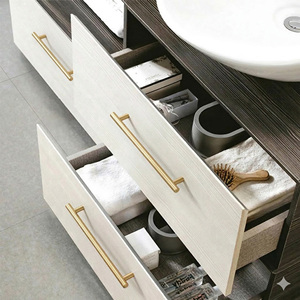 Modern <b>Gold</b> Finish Stainless Steel T-Bar <b>Cabinet</b> Pulls Cylindrical Drawer Handles for Kitchen Dresser Wardrobe-Eco-Friendly - Product Image 6