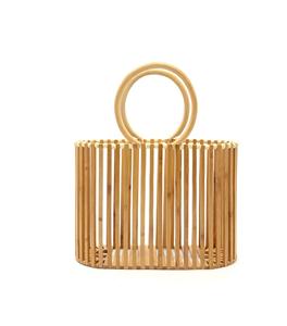 Bolsos de mano para mujer con asa superior, bolsos de bambú, bolsos tote para mujer, bolsos tipo sobre tejidos, bolsos de bambú para mujer - Product Image 1