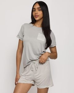 Conjuntos de Camisetas y Pantalones Cortos de Alto Rendimiento, Camisetas Cómodas y Pantalones Cortos con Cintura Elástica, Conjuntos de 2 Piezas - Product Image 5