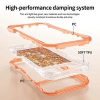 BEAUTYLINE Étui de téléphone portable antichoc 3 en 1 avec paillettes, personnalisation en gros, qualité supérieure pour les modèles 13 14 15 16 18 Pro max