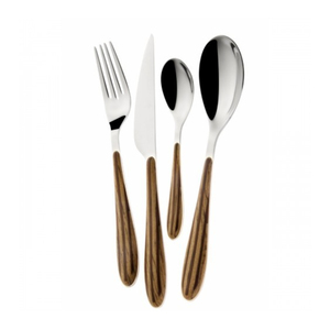 Juego de Cubiertos de vajilla de plata pulida con mango de resina de estilo simple y diseño Comprar a un fabricante profesional - Product Image 2