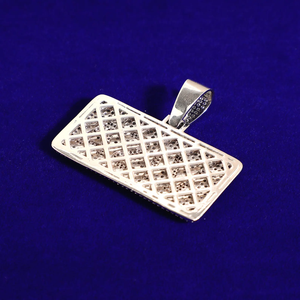 Pendentif Visa en argent sterling 925 VVS Moissanite diamant plaqué or rose entièrement glacé de style Hip Hop pour hommes au prix le plus bas - Product Image 4