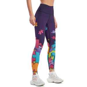 Leggings de sport respirants pour femmes Pantalons de sport extensibles personnalisés pour la course à pied et le yoga - Product Image 3