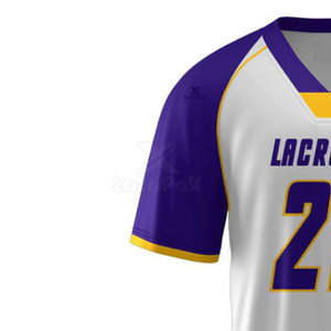 Uniformes de Lacrosse Personalizados para Hombre, Logotipo Sólido, Equipos Deportivos, Tela Elástica Transpirable de 180g, 100% Poliéster, Alta Calidad, Entrenamiento - Product Image 3