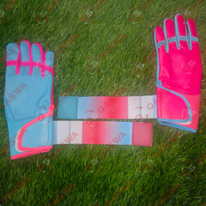 Nouvel arrivage de cuir de vachette de qualité supérieure, couleur rose et sarcelle, nouveau design de gants de baseball pour jeunes et adultes - Product Image 6