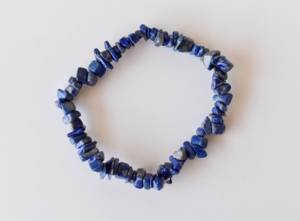 Lapis Lazuli Chips <b>Bracelet</b> for <b>Healing</b>, Casual Wear - Product Image 1