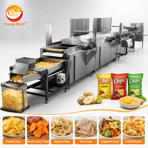 <span class=keywords><strong>Friteuse</strong></span> <span class=keywords><strong>industrielle</strong></span> <span class=keywords><strong>continue</strong></span> pour chips de maïs, chips de pommes de terre, chips de banane plantain, churros, barbecue, frites, oignon, poulet - Product Image 1