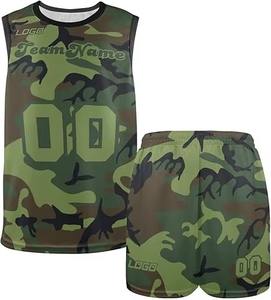 Uniformes de basket-ball réversibles pour jeunes, faible MOQ, maillots d'équipe personnalisés, vente en gros, vêtements de sport d'entraînement, uniforme de basket-ball - Product Image 2